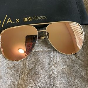 Polarized Quay Australia x Desi Aviators High Key